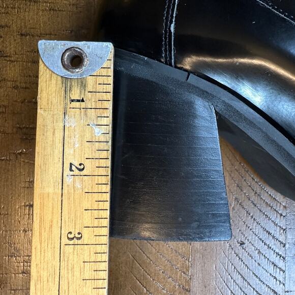 Steve Madden Womens Universe  Black Loafers Offord Chunky Pump 3' Heel Size 10 - Picture 14 of 16